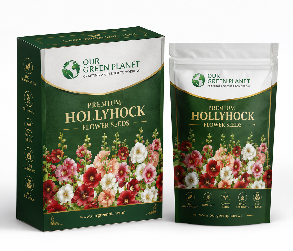 EverBloom Hollyhock Seeds (PACK OF TWO)